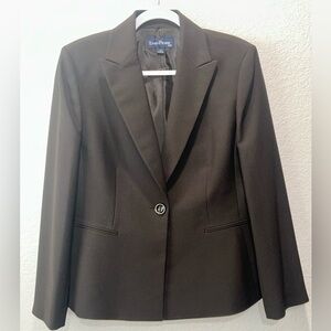 Evan Picone Chocolate Brown Blazer Size 12‎